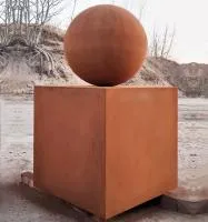 Шар — стальной куб кортен (518929) ∅ 500 мм. Ижевск