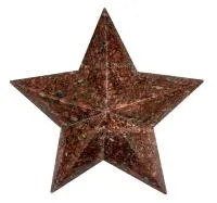 Звёздочка из красного гранита на памятник в Ижевске (518445)